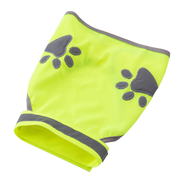 Pet vest fluorescent green reflective