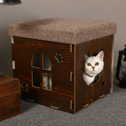 Multifunctional Room Adult Cat Detachable Grinding Claw Sleeping Bed Pet Stool Nest
